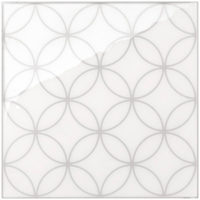 Peel and Stick Gel Backsplash Tile Vintage 8" x 8" (Set of 4)