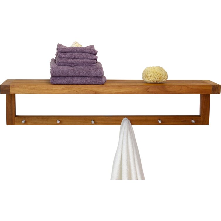 Moa™ Rectangular Teak Shower Organizer - Aqua Teak