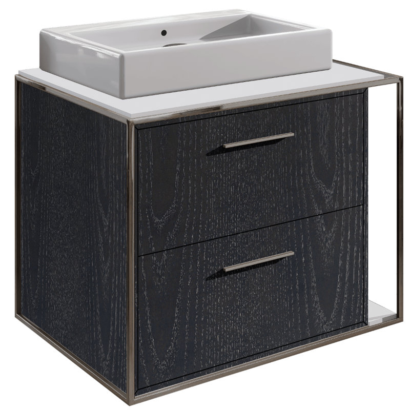 Aquagrande 18.5'' L Bathroom Sink, 0 Hole