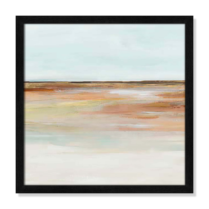 «Coastal Glades I Print» par Ian C, H 17 po x l 17 po x P 1,25 po, Cadre noir mince