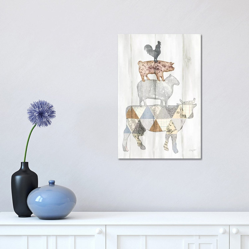 Farm Family I by Courtney Prahl - Wrapped Canvas Painting, 45.72cm H x 30.48cm W x 1.91cm D