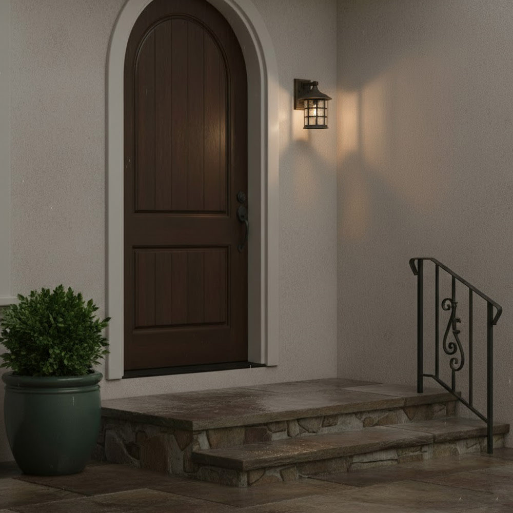 Freeport Outdoor Wall Lantern, 12.25" H x 8" W x 9" D, Rubbed Bronze
