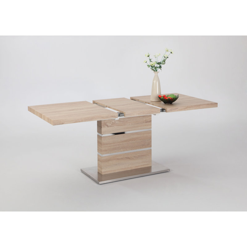 Belniak Modern Extendable All-Wood Dining Table