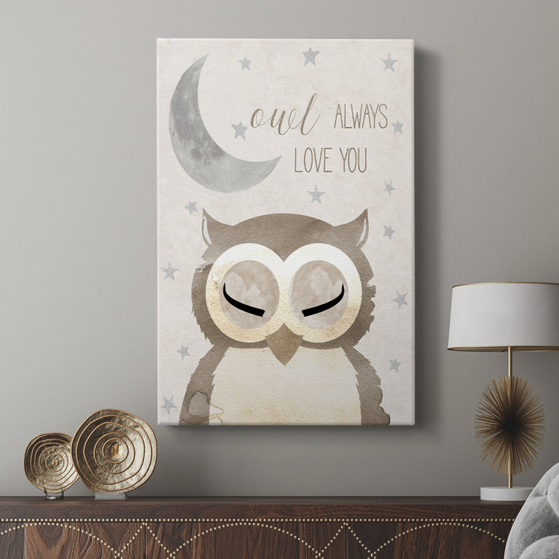 Goodnight Owl - galerie sur mesure, H 48 po x l 32 po