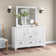 Commode combinée 5 tiroirs avec miroir 60,94 po Odum