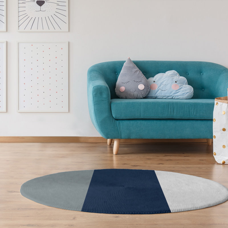 Chenille Indoor Rug, Round 5'