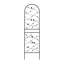 Ensemble de 2 treillis de jardin en métal 71 po x 19,7 po antirouille pour plantes grimpantes