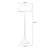 White Acrylic + Iron Free form Floor Lamps