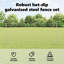 Fence with Post Segment Outdoor Barrier Garden Terrace Divider Boundary-483183851-483183767