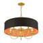 Lustre suspendu 5 lumières or doux-2143442459
