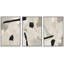 " Geometric Block Abstract Shape Illustration Modern Neutral Decor Relax Calm Chic " 3 - Pieces on Canvas-98697795-98697796