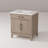 Single Bath Vanity with Carrara Marble Top-643920844