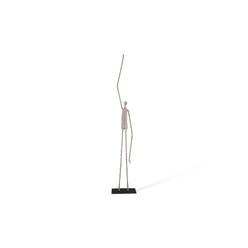 Figures Human One Arm up Statue