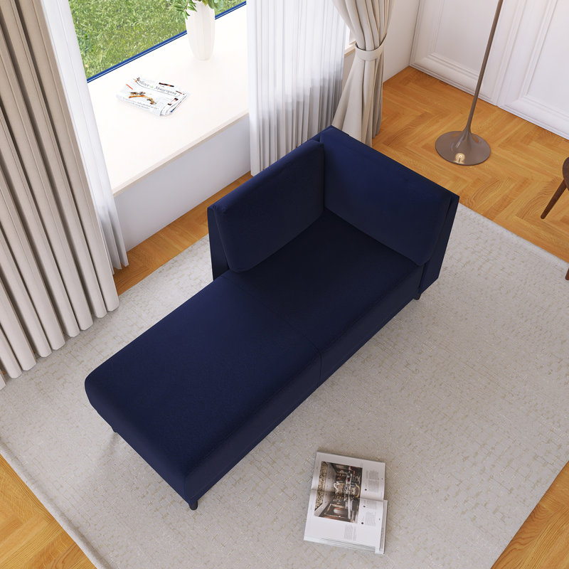 Canapé 65 po Mid-Century, Bleu