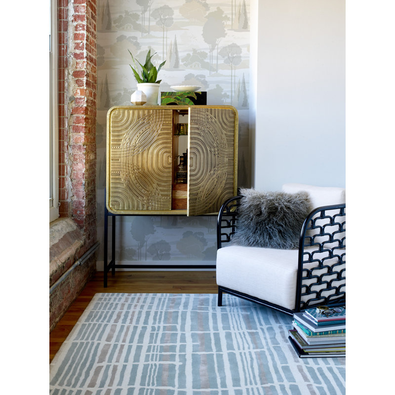 Abstract Area Rug, Rectangle 3'11" x 5'11"