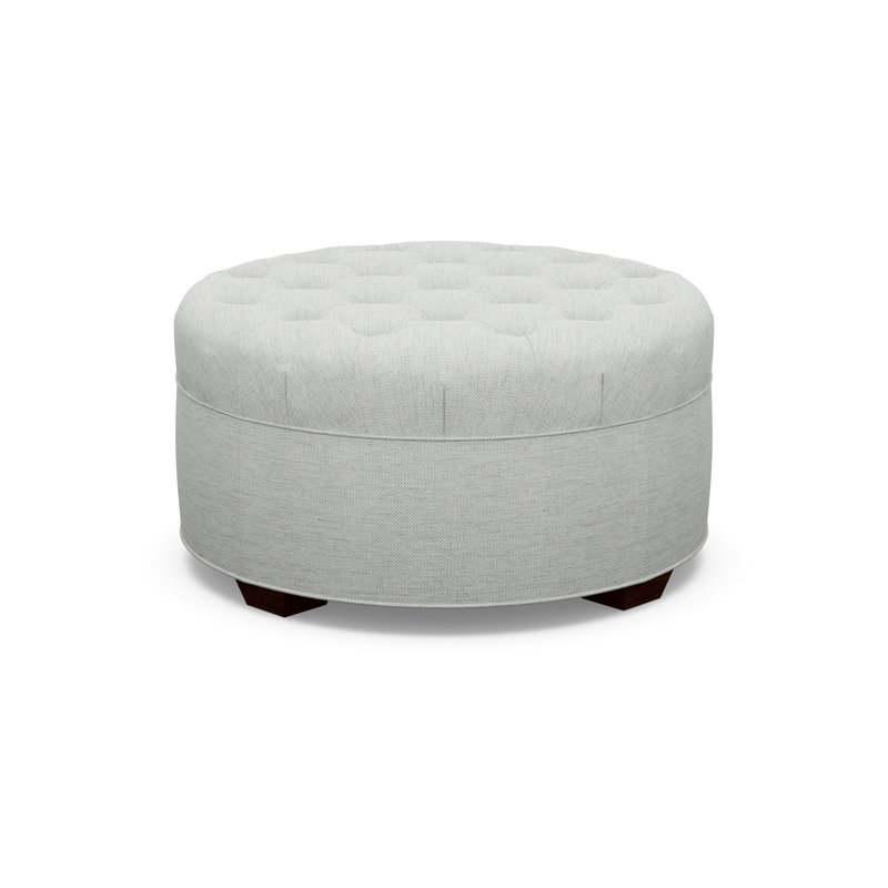 Round Ottoman, 8786-70, Walnut