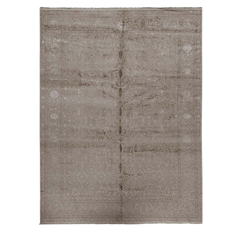 Silk and Wool Oriental Area Rug