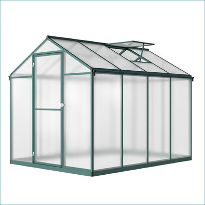Heavy Duty Greenhouse for Outdoors with Doors and Adjustable Roof Vent Windows, Walk-in Large Sunhouse for Backyard Gardening, Heavy Duty Plant Hot House with Reinforced Frame