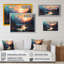 «Quercia Rainbow Sky Shining On Lake II», reproduction sur toile-88530109-88530112