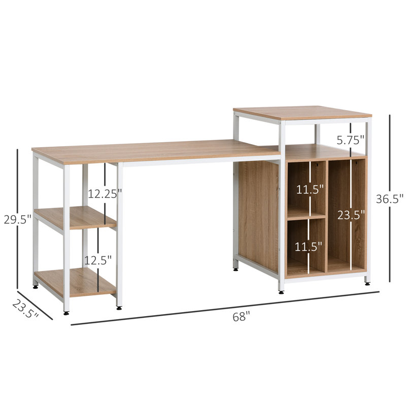 Table de bureau avec surface d'eau et espace de rangement spacieux - option bureau de travail