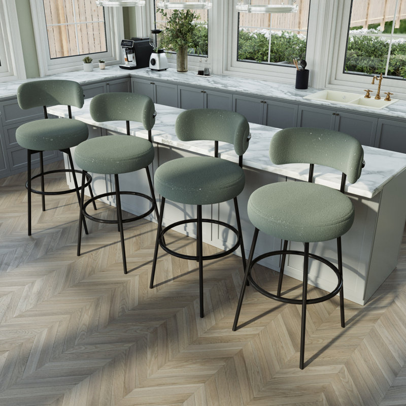 Tabouret de bar Boucle, Vert
