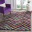 Tapis rouge / brun Gleno-19820715