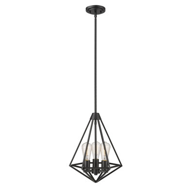 Luminaire suspendu géométrique à 3 lumières