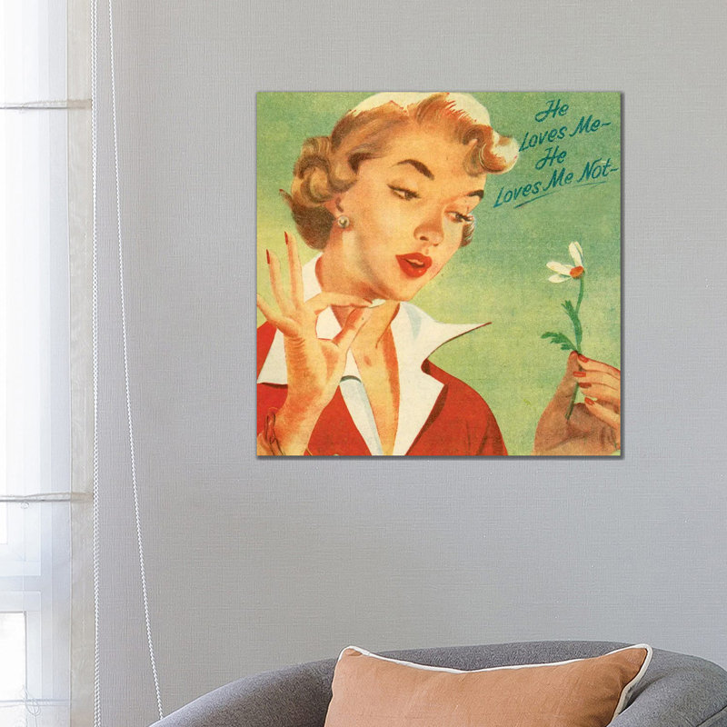 1955 UK Illustations Magazine Plate 1 Piece Wall Art on Canvas, 66.04 cm H x 66.04 cm W x 1.91 cm D, Canvas