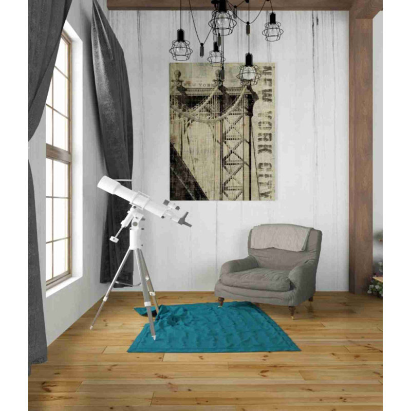 «Vintage NY Manhattan Bridge» par Michael Mullan, art mural sur toile, H 34 po x l 26 po x P 1,5 po