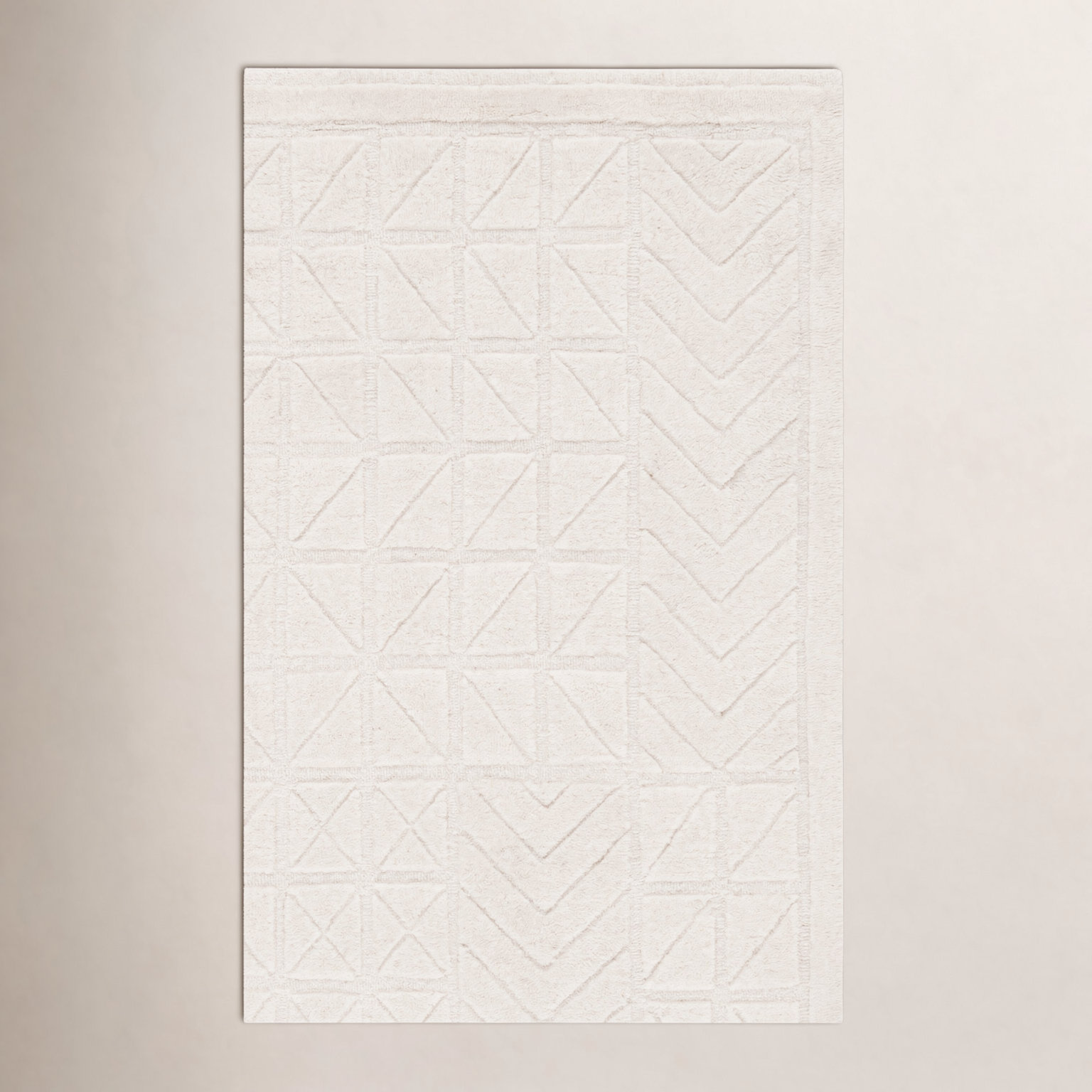 Noni Hand-Tufted Wool Geometric Rug, Rectangle 3' x 5'