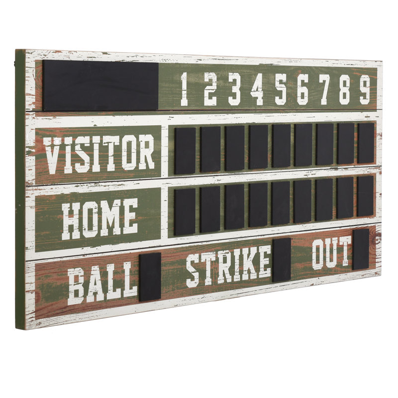 " Wooden Scoreboard "