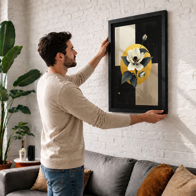 Geometric Bloom Modern - Print, Unframed, A1 - 84.1 x 59.4 cm