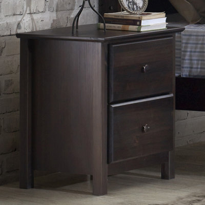 Shaker 2 - Drawer Solid Wood Nightstand