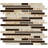 Tesora Mocha Interlocking 12 in. x 12 in. Glass Stone Blend Mosaic Wall Tile