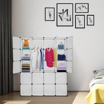 Little Seeds Poppy Closet Organizer, White With Pink Or Blue & Reviews -  Wayfair Canada