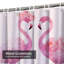 Flamant rose avec aquarelle et rose-1403997977