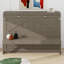 Lit escamotable avec rangement, armoire-lit pliable avec coiffeuse, miroir central et 2 tiroirs latéraux-92650449
