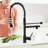 Kitchen Faucet With Pull Down In Oil-Rubbed Bronze, Single Handle Lever, 360 Degree Spin, Ceramic Filler, Modern Appliance Commercial Rotation, Design-753106611