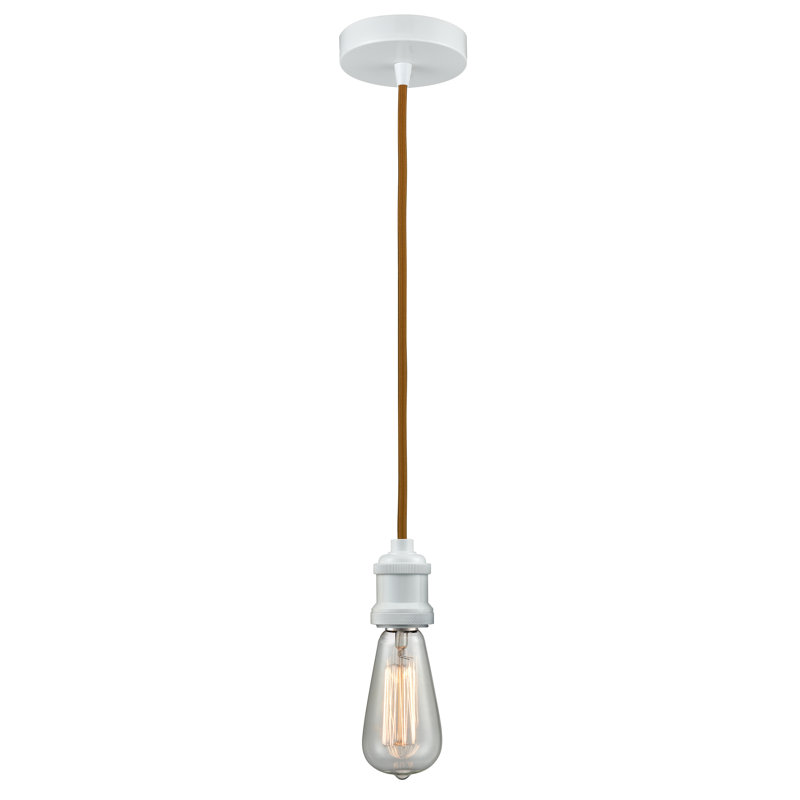 Waterville 1 - Light Single Pendant, White/Copper