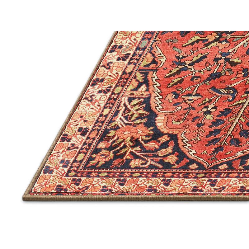 Vanalstyne Performance Oriental Indoor Rug, Rectangle 5' x 7'