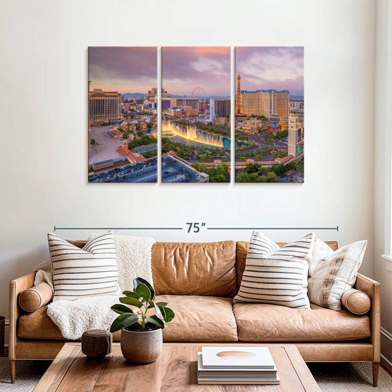 Sebbie Las Vegas Before Dark, 36" H x 57" W