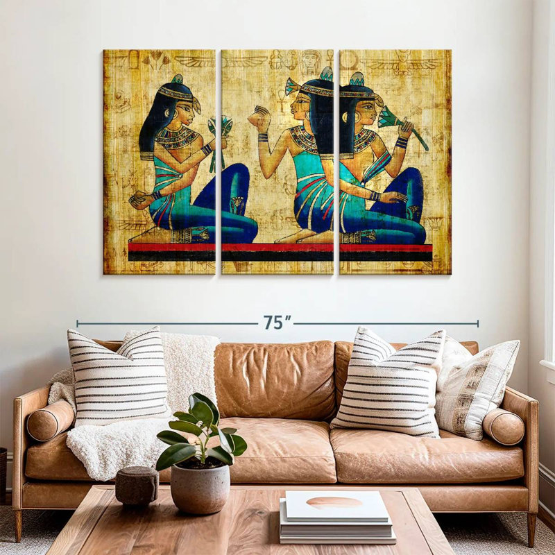 Keiri Ancient Egyptian Parchment, 42" H x 65" W