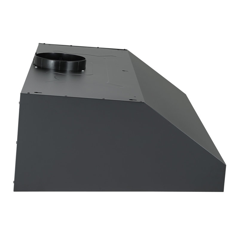 Hotte sous un meuble à conduit 35,5 "440 CFM, Noir