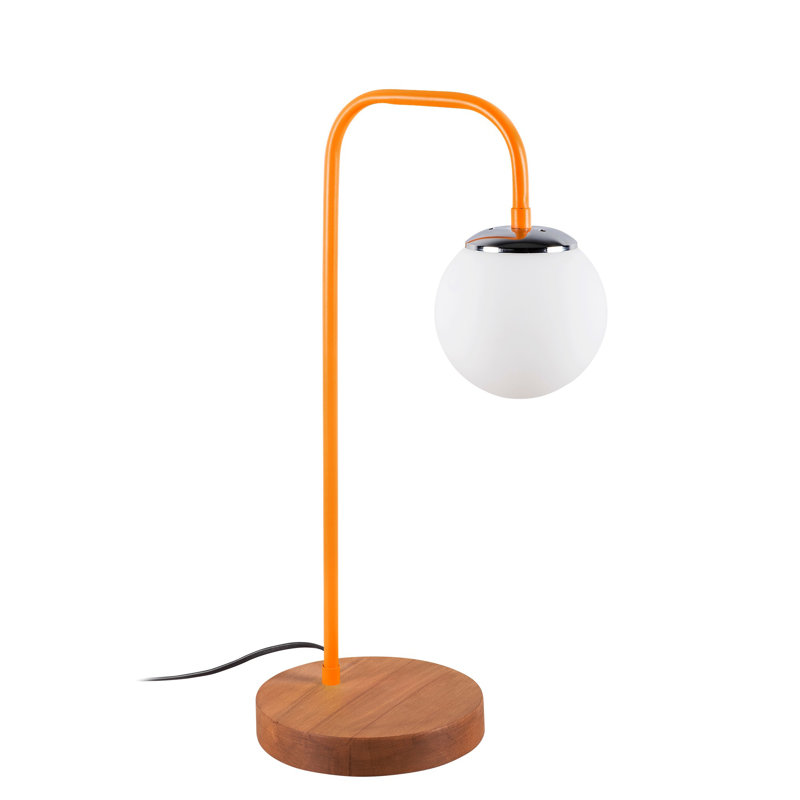 Lampe de table 22,44 po Skylar, Orange, Blanc