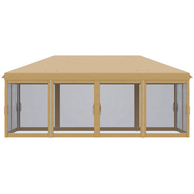 Tente avec auvent Pop Up Outsunny