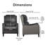 Fauteuil inclinable avec garniture cloutée Finch Eddington-837165083