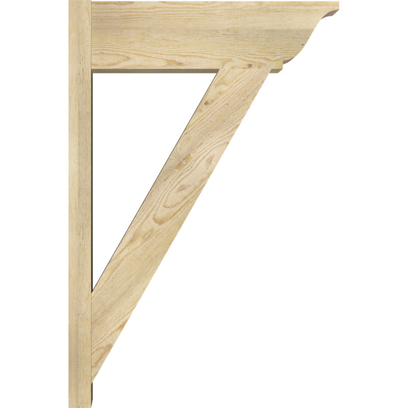 Persienne traditionnelle en bois rustique, Sapin Douglas de 8 po (sciage brut),  P 14 po x H 18 po 