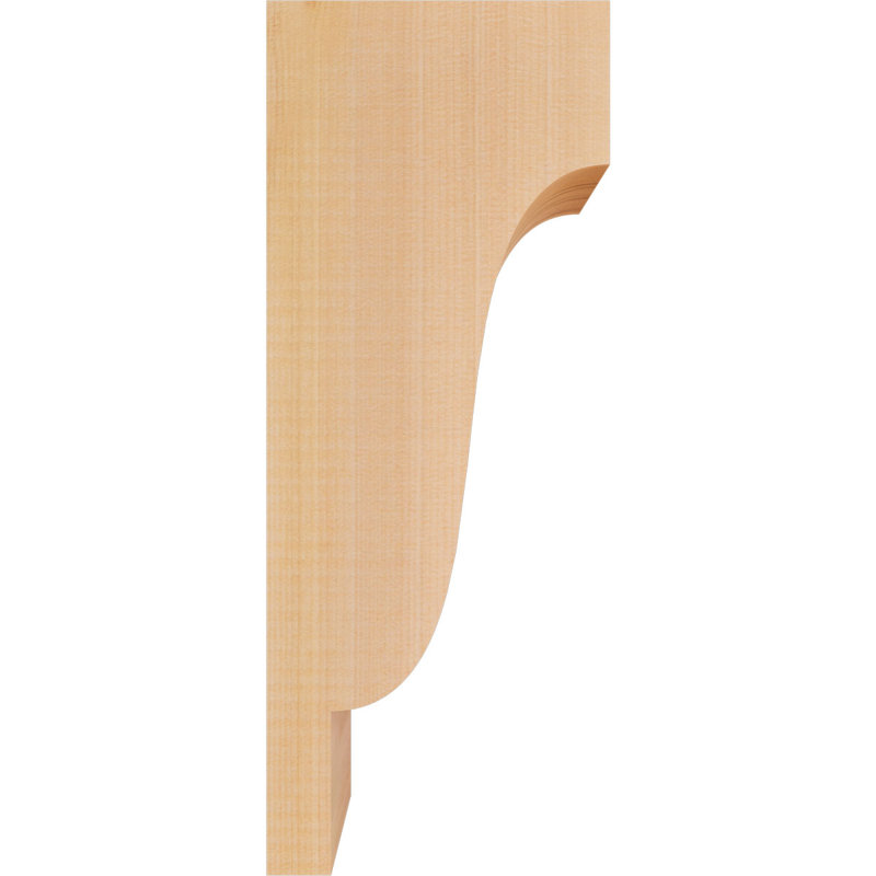 Newport Corbel, H 14 po x l 3,5 po x P 6 po, Cèdre rouge, Lisse