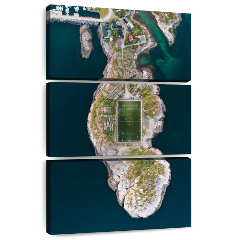 Stade de football Sireci Henningsvaer, H 74 po x l 48 po