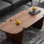 Table basse en bois massif au design rétro